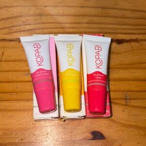 Kopari Lip Gloss Trio - Watermelon, Pineapple, Clear🔥